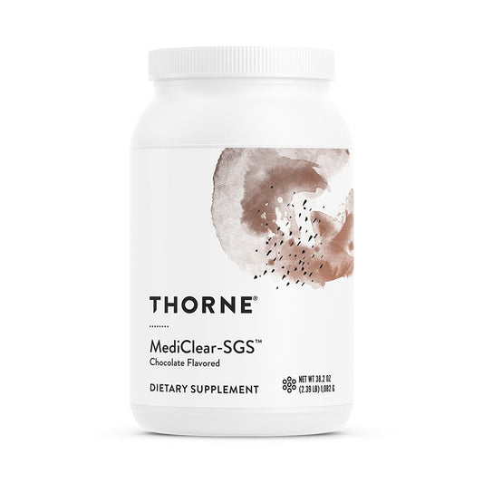 THORNE MediClear - Foundational Support, Eliminate Environmental and Dietary Toxins* - Rice and Pea Protein-Based Drink Powder with a Complete Multivitamin-Mineral Profile - Orange Vanilla - 30.5 Oz
