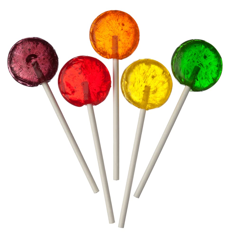 Lollipops  3 Pounds  Classic Lollipops Individually Wrapped  Flat Lolipops for Kids  Summer Candy Suckers  Assorted Fruit Flavors  Birthday Party Goodie Bag Favors  Bulk Candy