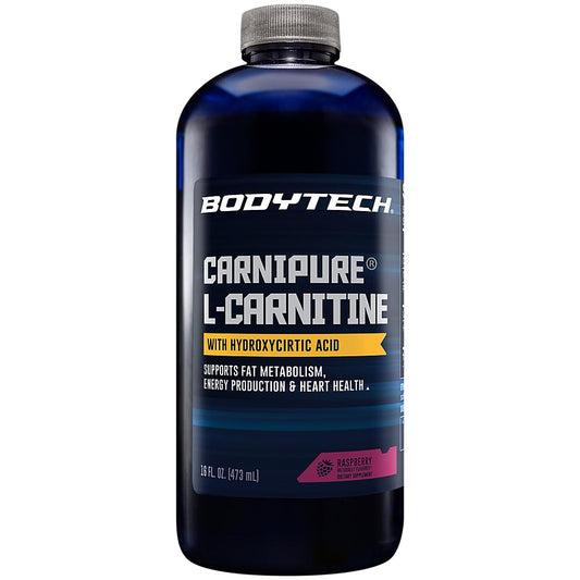 BodyTech Carnipure L-Carnitine 1100 MG, Raspberry - Supports Healthy Heart, Fat Metabolism & Recovery (16 Fluid Ounce)