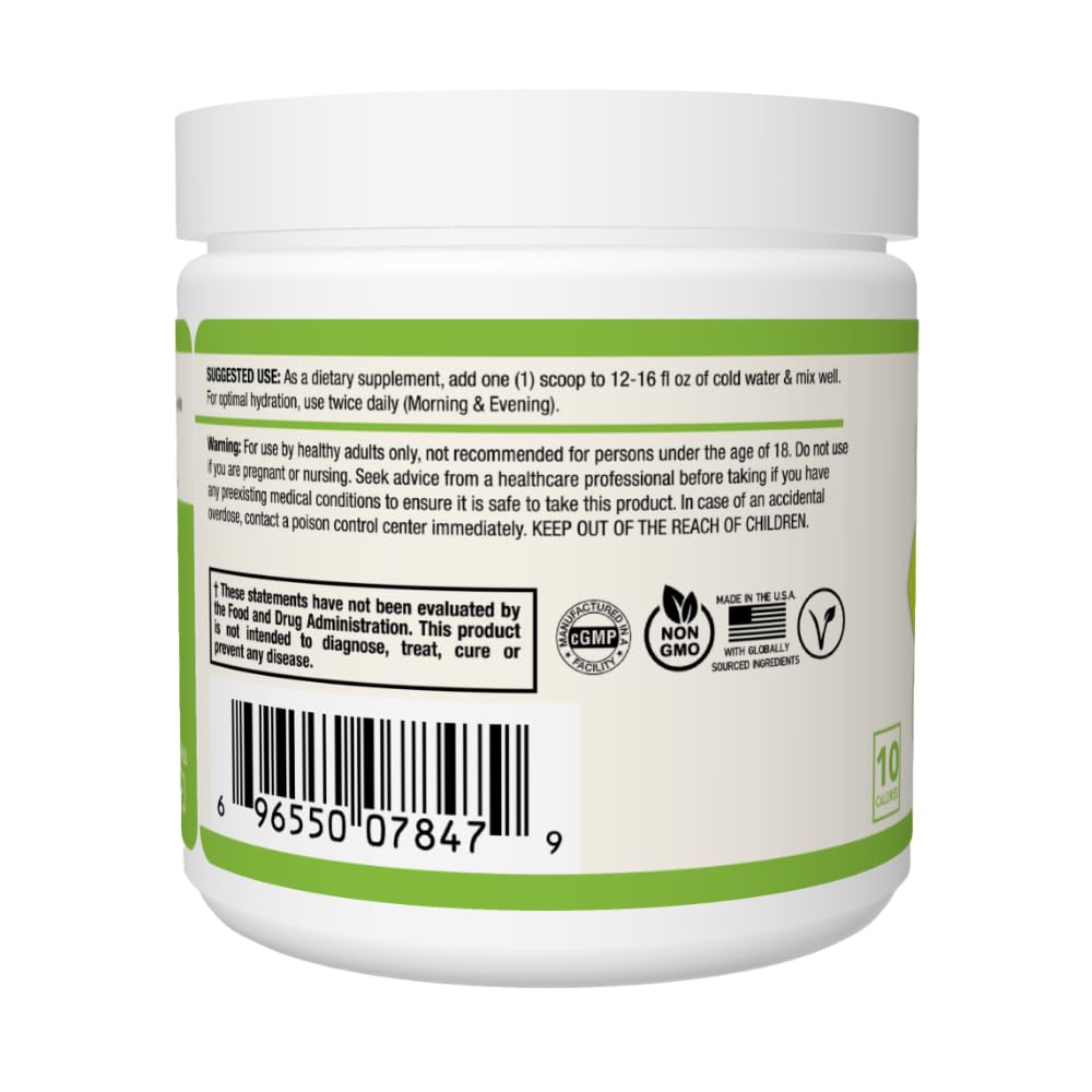 Grow Young Fitness Hydration Powder - Lemon Lime, Premium Electrolyte Mix for Proactive Hydration, Vitamins and Sugar Free (1 Pack, 30 Servings)