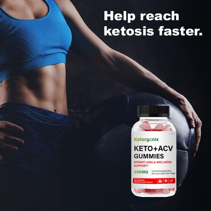 kivus Ketorganix Gummies - Ketorganix Keto ACV Gummies (2 Pack, 120 Gummies)