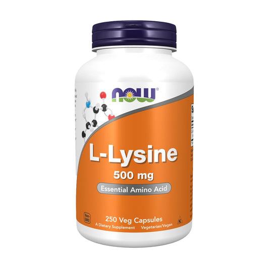 L-Lysine 500 mg - 250 Capsules by NOW