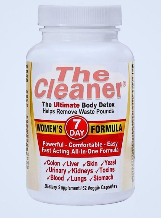 The Cleaner Detox by CenturySystemsBrand, 7-Day Internal Detox Formula for Women-(52 Capsules) A Powerful Women's Formula for Digestive Health & Cleansing.
