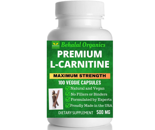Behalal Organics L-Carnitine 100 Quick Release Capsules