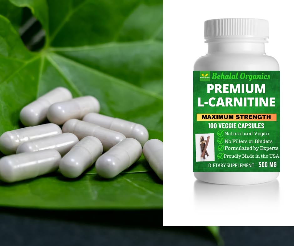 Behalal Organics L-Carnitine 100 Quick Release Capsules