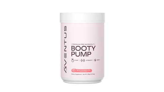 Aventus Booty Pump Pre-Workout Powder | Pump, Strength and Energy with Collagen, Creatine, Caffeine and More, 30 Servings (30 servinga, Watermelon)