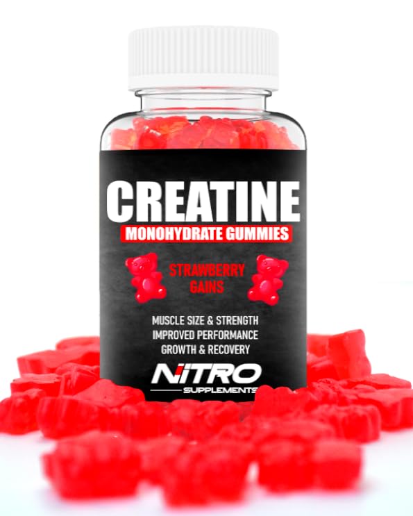 Nitro Supplements - Creatine Monohydrate Gummies (60ct) 30 Servings