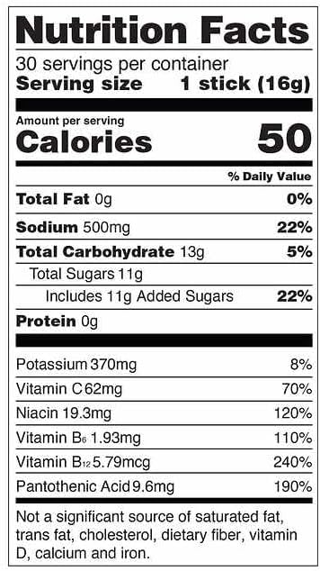 Liquid Hydration Multiplier Popsicle Firecracker, Electrolyte Powder Drink Mix | Convenient Single-Serving Sticks 30 Packs in Resealable Pouch