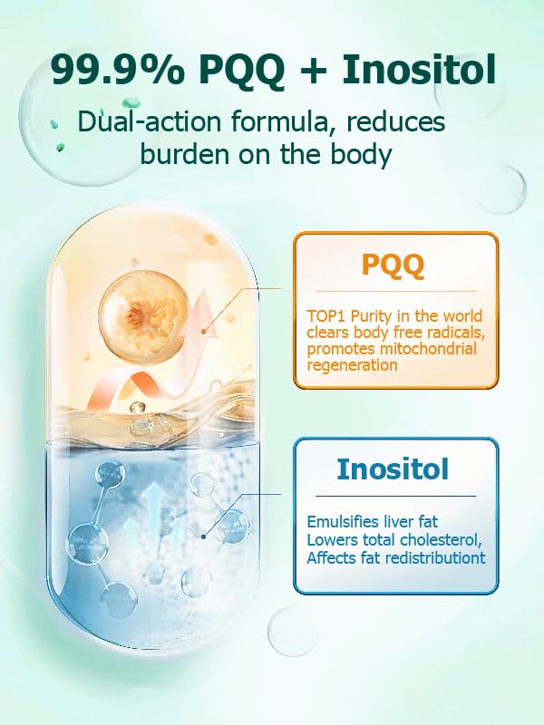 ESTHELIV Liver Cleanse Detox & Repair New Generation ! PQQ + Inositol Formula Updated V2.0 (Non- Milk Thistle Liver Supplement, for Liver Detox - 30 Days Supply