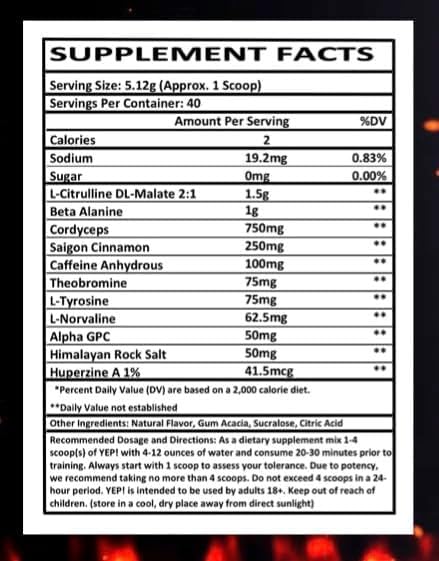 YEP Wake The Faith Up Advanced Pre Workout - Not Your Basic Preworkout with Bonus Ingredients - Customizable Dosing for Your Desired Intensity - Up to 40 Servings (Smash Berry)