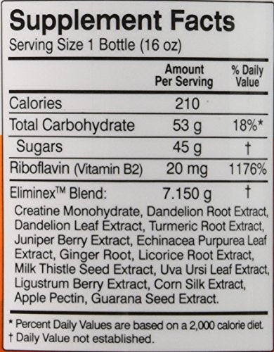 Herbal Clean BNG Enterprises Q Carbo Liquid Straw Drinks, Mango, 16 Ounce