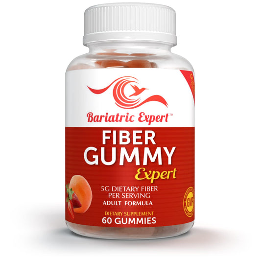 Bariatric Expert Fiber Vitamin - Fast-Melting Dietary Supplement for Adults Post Bariatric Surgery, 60 Count