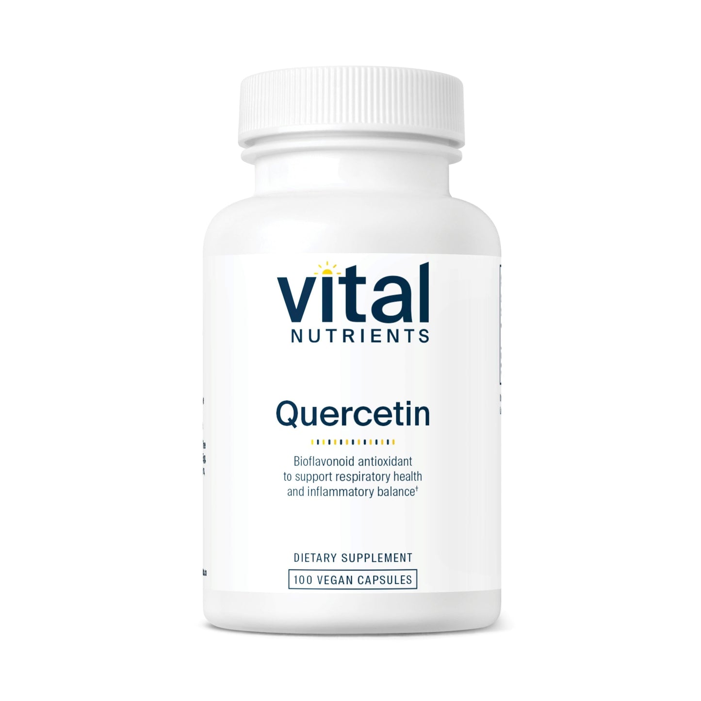 Vital Nutrients Quercetin | Vegan Quercetin Supplement with Bioflavonoids for Sinus, Respiratory, Heart, & Immune Function Support | Gluten, Dairy, Soy Free | 500mg | 100 Capsules