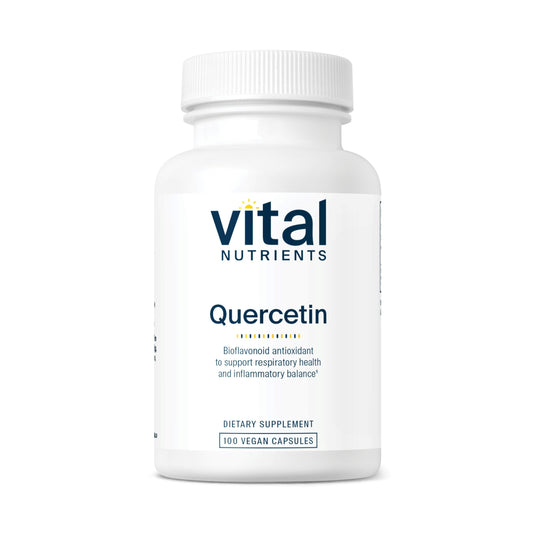 Vital Nutrients Quercetin | Vegan Quercetin Supplement with Bioflavonoids for Sinus, Respiratory, Heart, & Immune Function Support | Gluten, Dairy, Soy Free | 500mg | 100 Capsules
