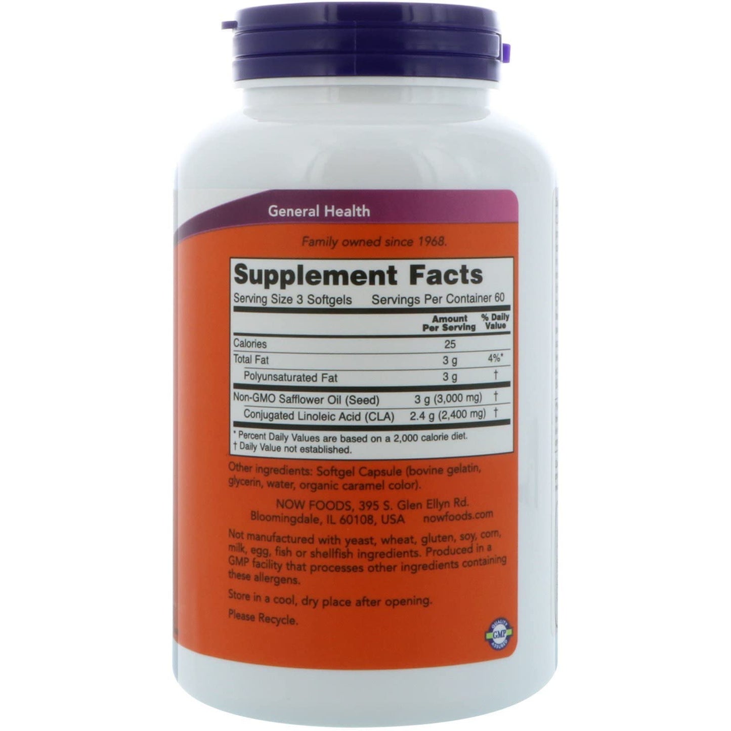 Now Foods Cla 800mg 180 Sgels