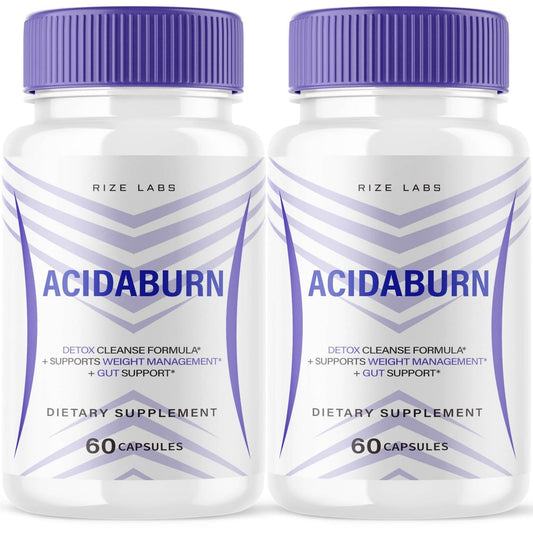 (2 Pack) Acidaburn Capsules, Acidaburn Advanced Pill for Healthy Weight Loss, Acidaburn Active Lifestyle for a Better Life, Acidaburn Maximum Strength Formula, Acidaburn Reviews (120 Capsules)