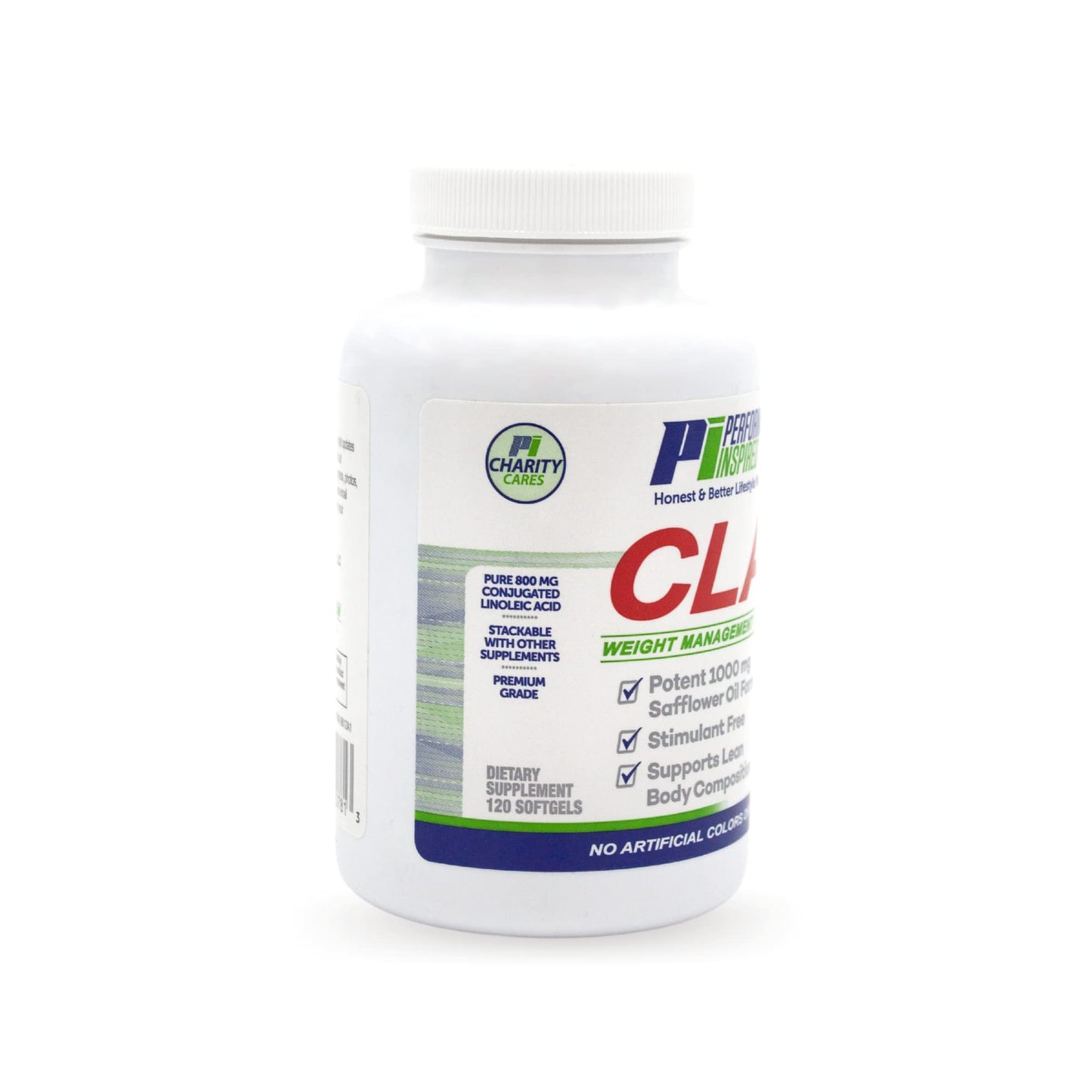 PERFORMANCE INSPIRED Nutrition CLA Softgels - 1000mg Safflower Oil - Stimulant-Free - Supports Lean Body Composition - 120 Count