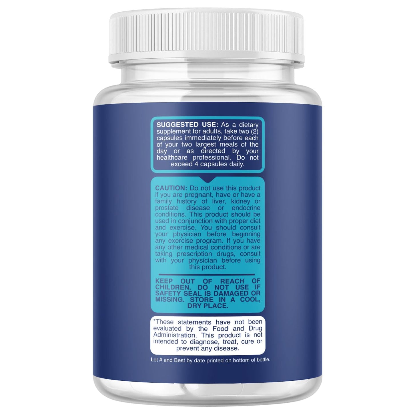 White Kidney Bean Extract Capsule - Extra Strength White Kidney Bean Sugar & Carb Blocker Plus Appetite Suppressant Support - Plant Based Energy Supplement - Non-GMO Gluten Free & Made in The US