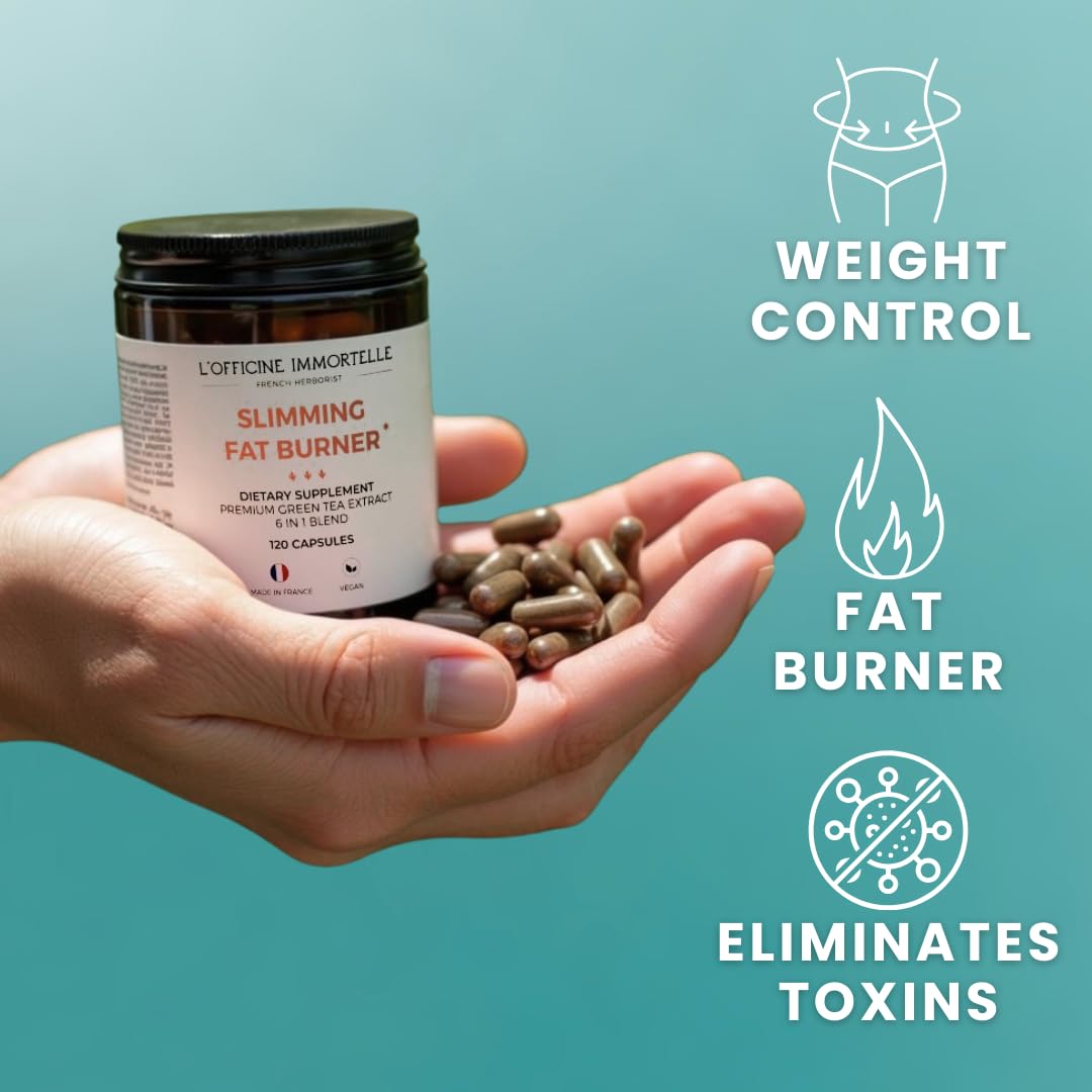 Slimming Vitamins | Fat Burner | Supports Weight Loss | Eliminates Toxins | Green Coffee | Green Tea | Made in France (1)
