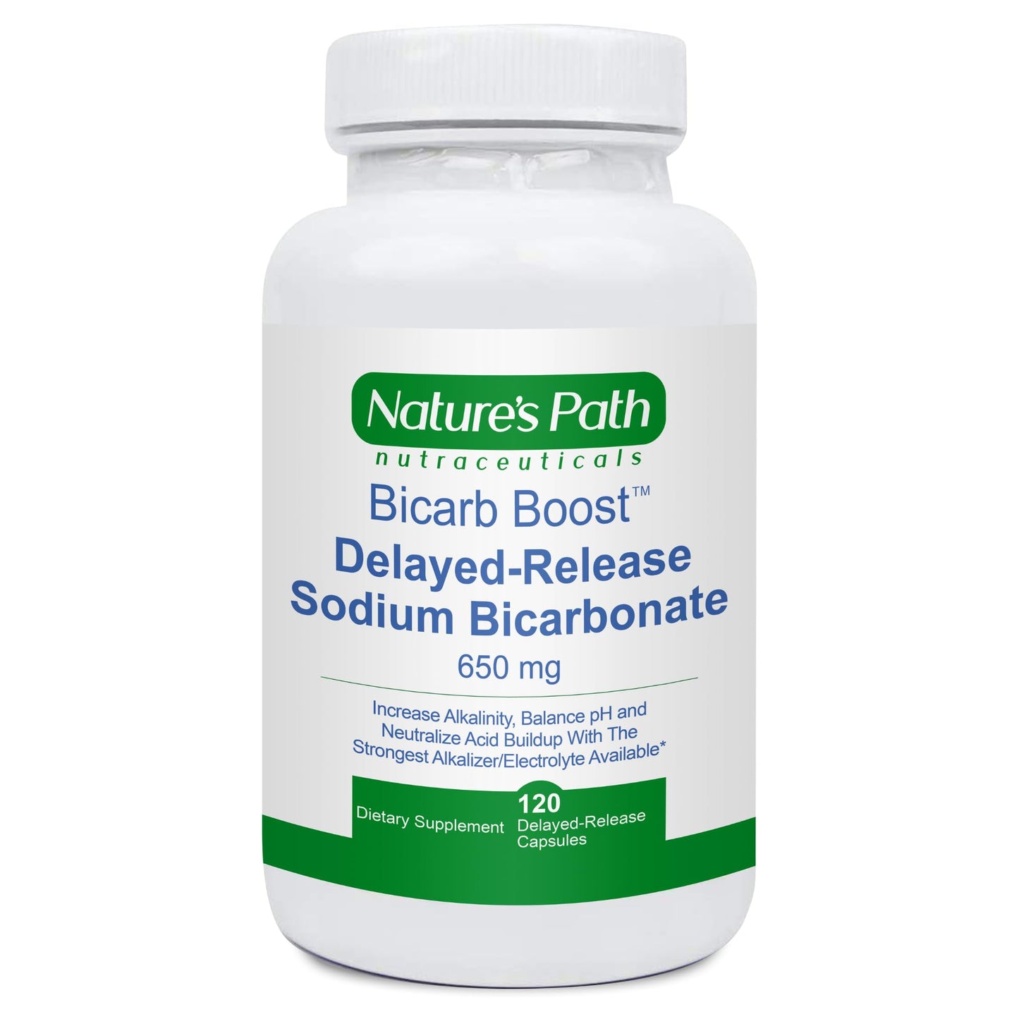Sodium Bicarbonate 650 mg Tablets - Strongest Alkaline Tablets - Electrolyte Supplement & Keto Electrolyte Pills, Salt Tablets Hydration & Rehydration, Endurance, Stamina: 120 Capsules
