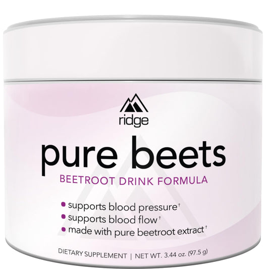 Pure Beets - Beetroot Drink Formula for Blood Pressure & Blood Flow Support - Made with Pure Beetroot Extract - 30 Servings Per Container