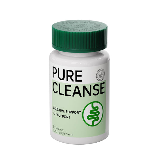 HANFANGLING Pure Cleanse Tablet,Gut & Colon Detox,Relieve Constipation,Bloating,Bowel Cleanse,Digestive Support, Nature Herbal Formula,30 Heart-Shaped Tablet