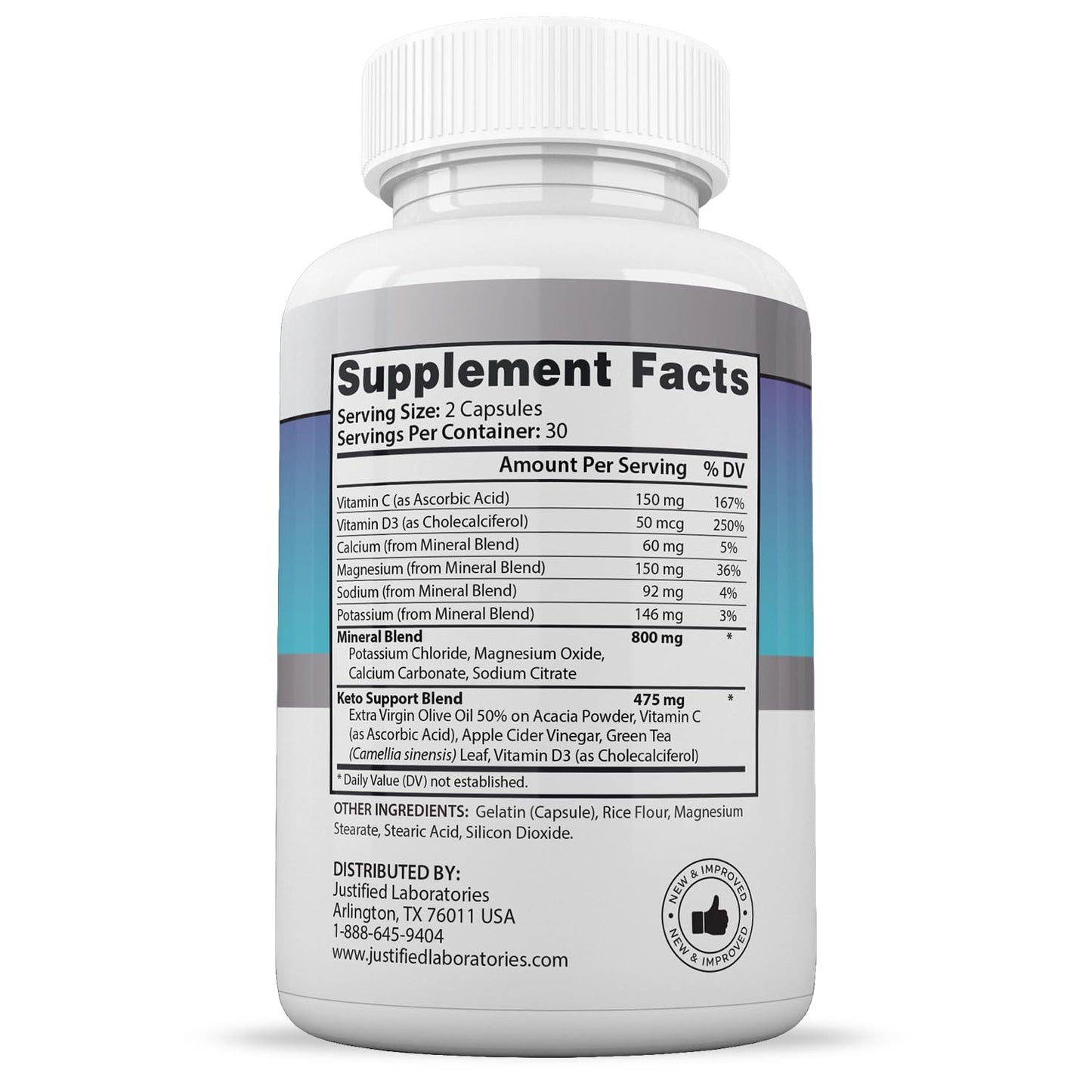 (2 Pack) Ketogenix Keto Pills 1275MG New & Improved Formula Contains Apple Cider Vinegar Extra Virgin Olive Oil Powder Green Tea Leaf 120 Capsules
