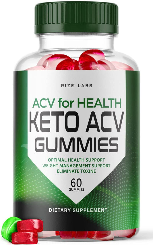 rize labs - ACV for Health Keto ACV Gummies - Apple Cider Vinegar Gummies for Weight Loss, an Advanced Formula for Belly Fat Loss (60 Gummies)