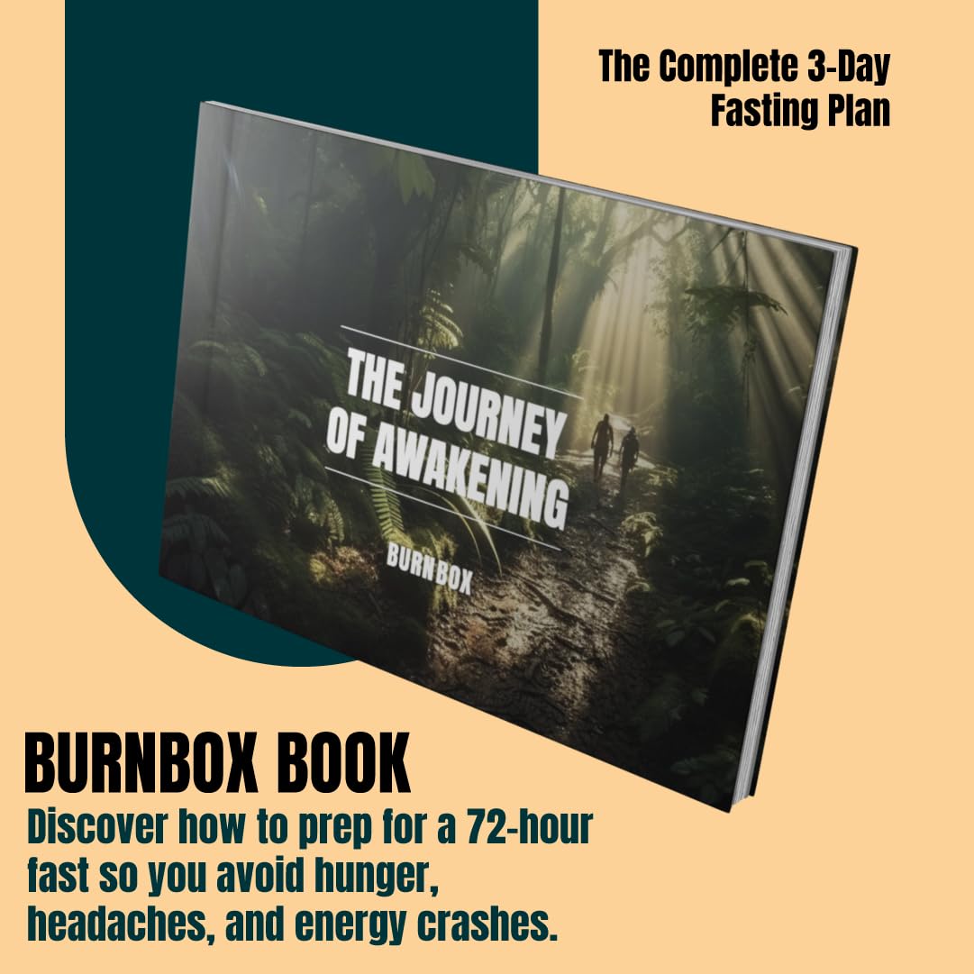 BURNBOX 3 Day Fasting Kit | Intermittent Fasting Drink for Women & Men - Manage Weight, Boost Energy & Curb Appetite Cravings - Low-Calorie Diet Food, Fasting Supplement for Full Body Detox & Cleanse