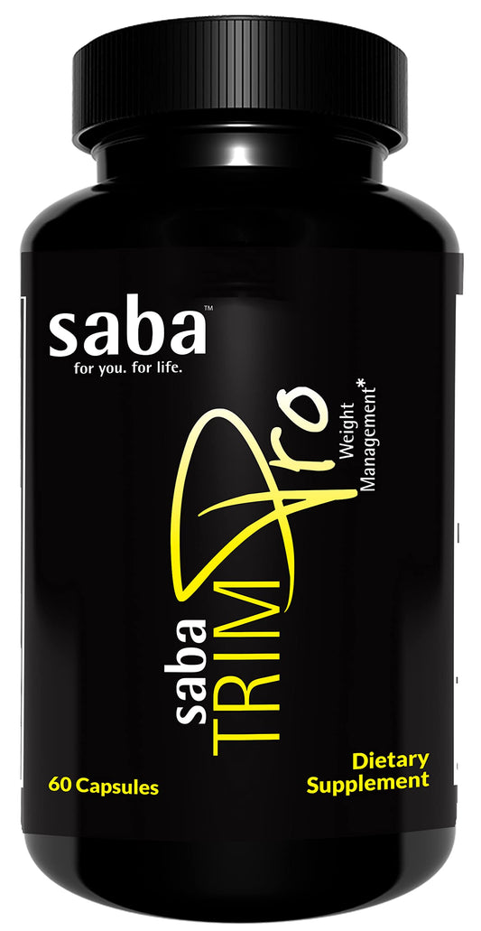 Saba TrimPro™ - Thermogenic Fat Burner - Weight Loss, Appetite Suppressant, & Energy Booster - Premium Vitamins, Minerals & Plant Ingredients & More - 60 Natural Diet Pills
