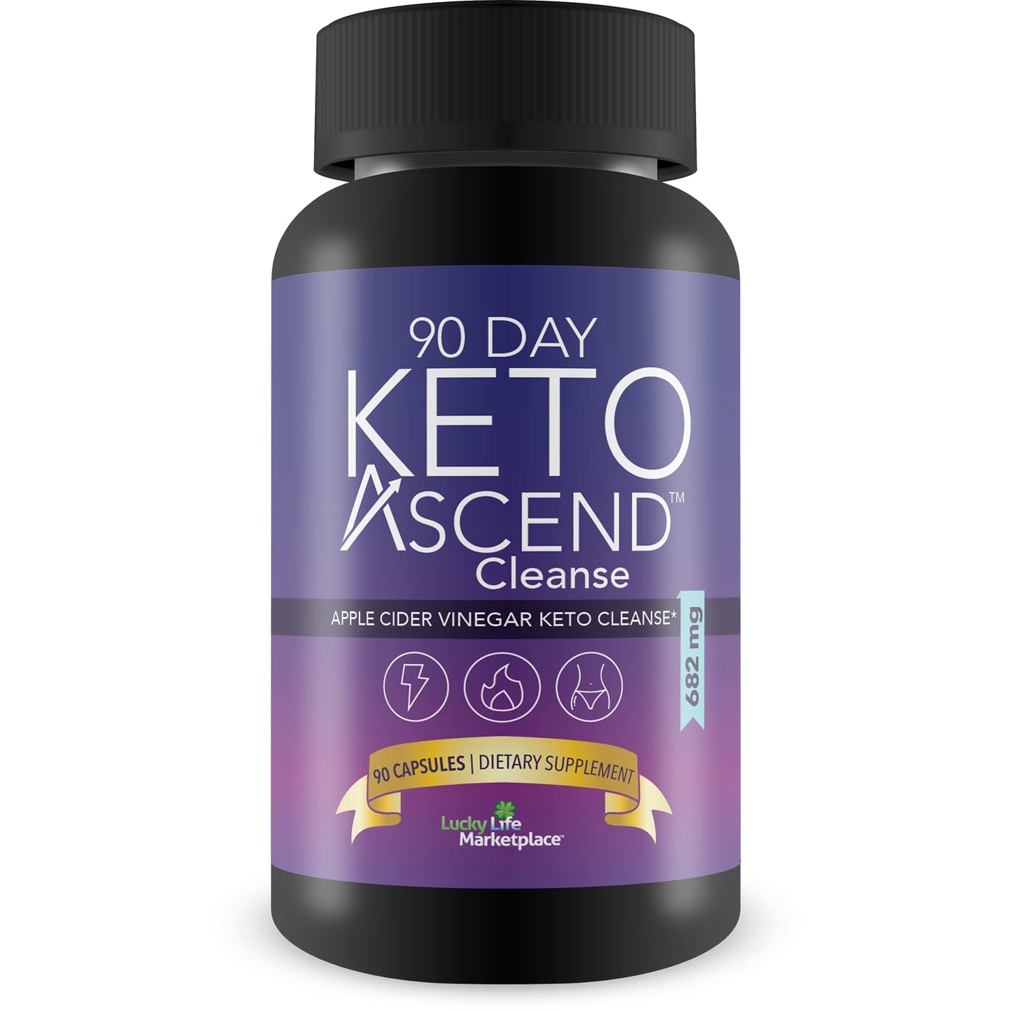 90 Day Keto Ascend - Apple Cider Vinegar Keto Cleanse - Promote Wellness & Immune Health - All Body Cleanse with Superfood Acai - Natural Bloating Relief Aid - Digestive Support Keto Detox Cleanse