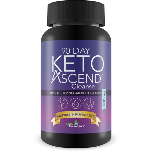 90 Day Keto Ascend - Apple Cider Vinegar Keto Cleanse - Promote Wellness & Immune Health - All Body Cleanse with Superfood Acai - Natural Bloating Relief Aid - Digestive Support Keto Detox Cleanse