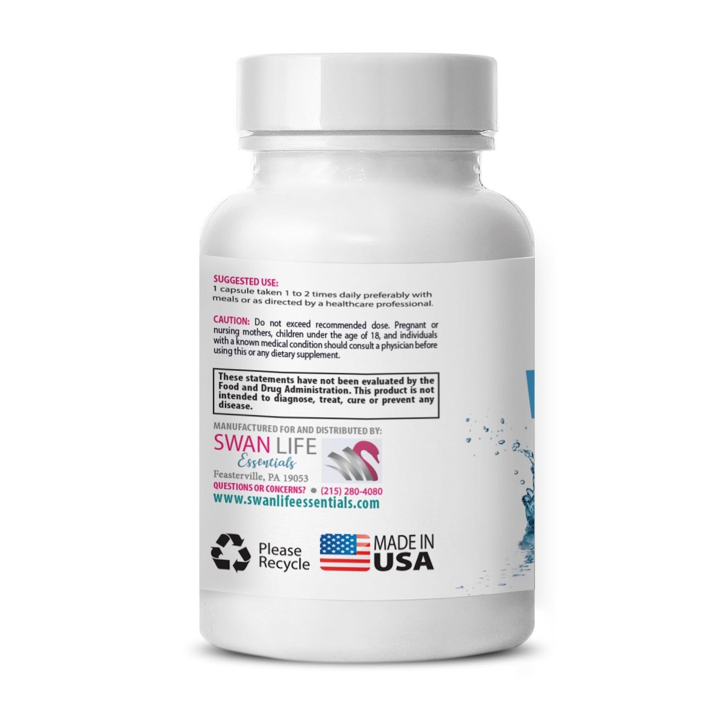 Natural diuretic blend - WATER AWAY - water balance, Diuretic support supplement, Natural support, Water balance, Natural diuretic capsules, Wellness water supplement, Natural diuretic 2 Bot 120 Caps