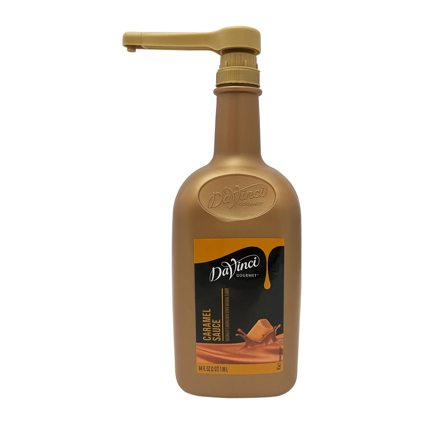 Sauce  Syrup Pump 64 fl oz Dispenser  Chocolate Caramel Vanilla Variety of Sauces  BPAFree I Fits 64 fluid ounce Torani DaVinci  Fit Ghirardelli 87 to 90 fl oz  by Handit I 1Piece