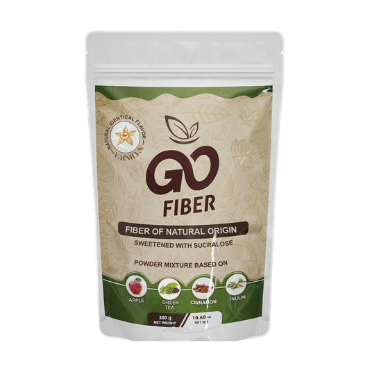Go Fiber 100% Organic Fiber, Natural Fiber Supplement, Vanilla, 10.6 oz