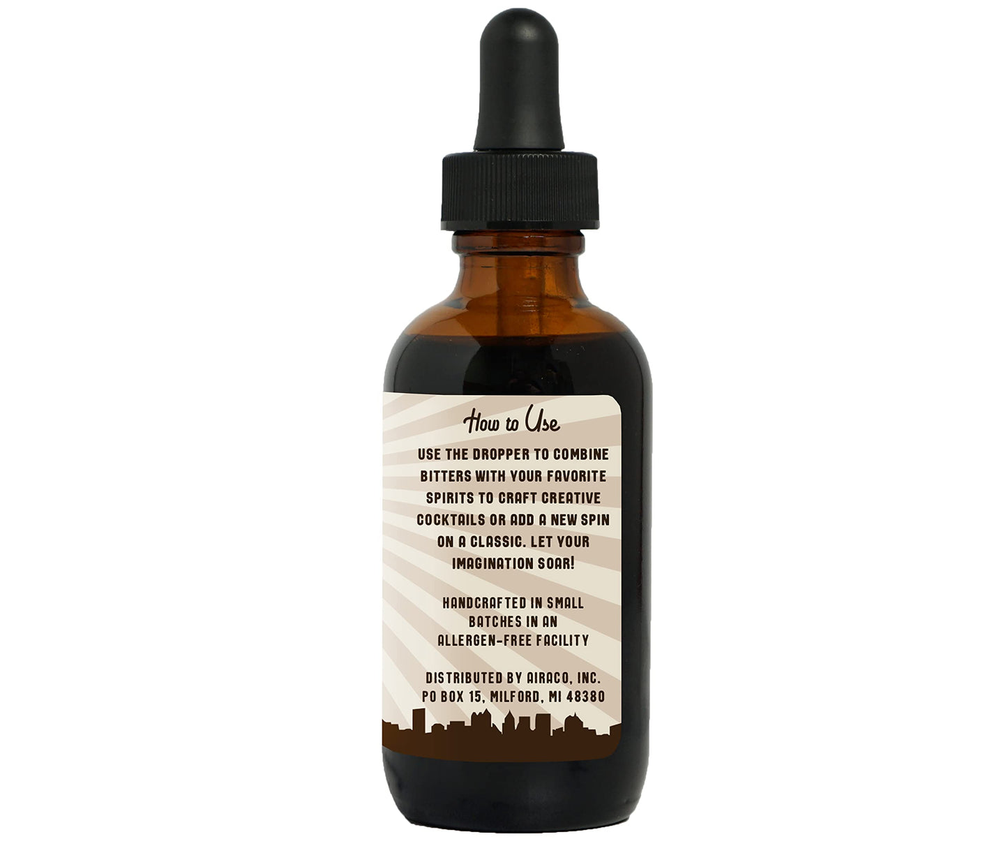 Barrel Roll Bar Essentials Espresso Cocktail Bitters  Drink Mixers for Cocktails  Premium Cocktail Mixers  Barrel Aged Bitters for Cocktails and Alcohol  Allergen  Gluten Free  2 fl oz Bottle