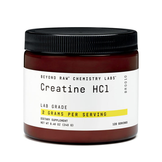 BEYOND RAW Science-Backed Creatine HCl Powder, Lab Grade, for Muscle Strength and Growth, Energy Production, Athletic Performance, Cognitive Support, Cellular Hydration, 120 Servings