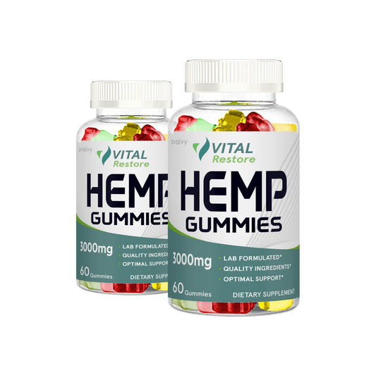 Vital Restore Gummies - VitalRestore Hemp Gummies (2 Pack, 120 Gummies)