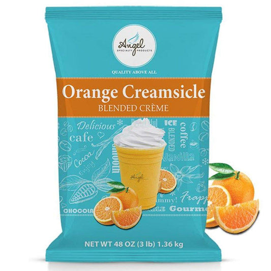 Angel Specialty Products Blended Smoothie Frappe Powder Mix Orange Creamsicle 3 LB 34 Servings