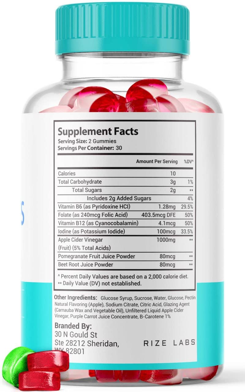 rize labs (1 Pack) Super Slim Keto Gummy Bears Super Slim Keto Gummies (60 Gummies)