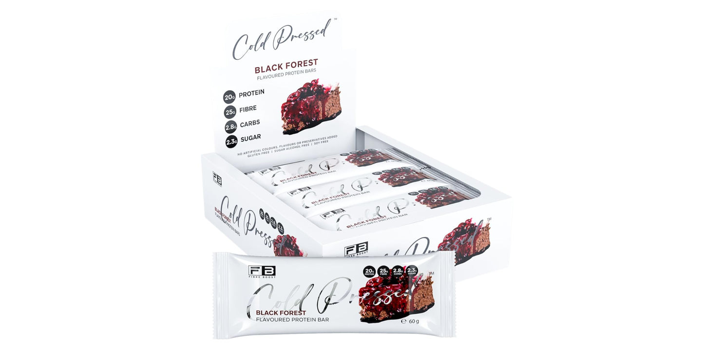 Fibre Boost Cold Pressed Black Forest flavoured Protein Bar