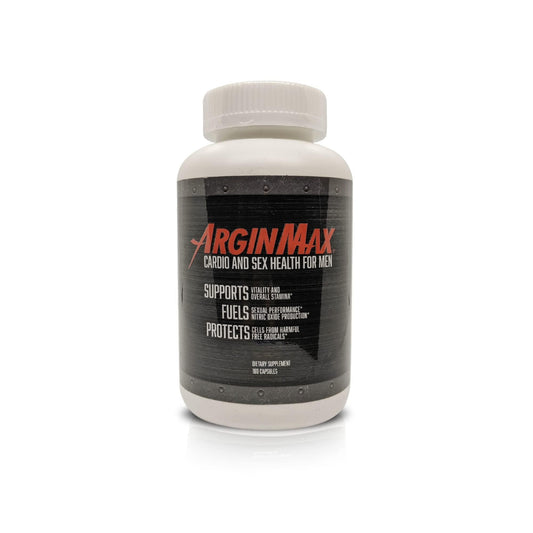 ArginMax L Arginine Nitric Oxide Supplement for Men - Oxygen & Blood Flow Support, Non GMO Nitric Oxide Booster - Larginine Supplements with Ginseng, Nitric Oxide Supplements for Men - 180 Capsules