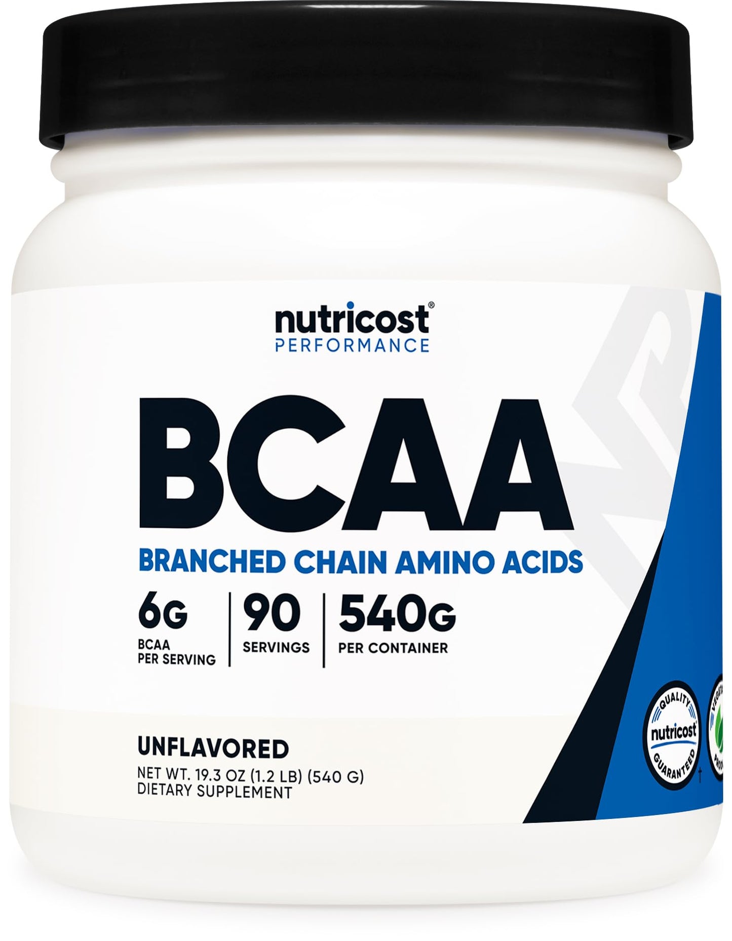 Nutricost BCAA Powder 2:1:1 (90 Servings, No Flavor Added) - Branched Chain Amino Acids