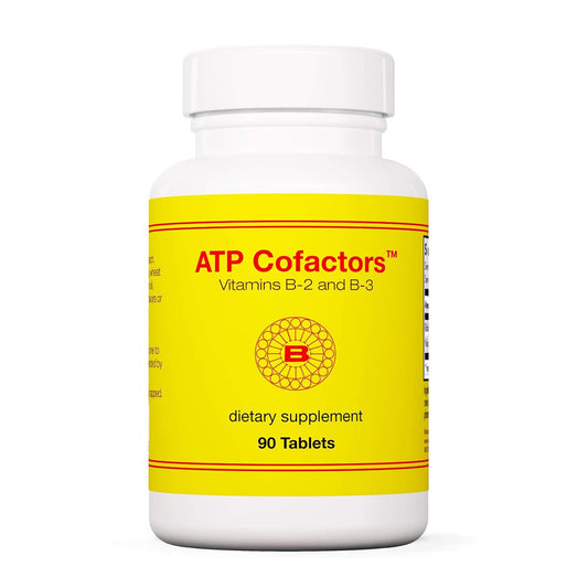 Optimox ATP Cofactors Supplement - Vitamin B Complex for Men & Women, Vitamin B2, Vitamin B3, 100mg Riboflavin, 500mg Niacin, High Potency Tablets - 90 Count