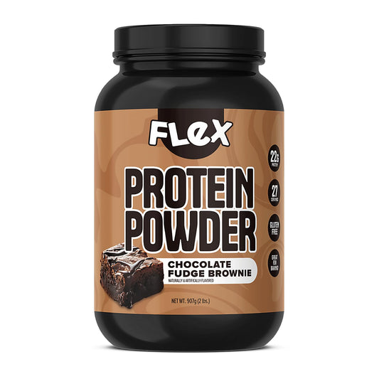 Flexible Dieting Lifestyle Whey Protein Powder, Chocolate Fudge Brownie | Low Net Carbs, Gluten Free, No Sugar Added | 2 Lb - 27 Servings
