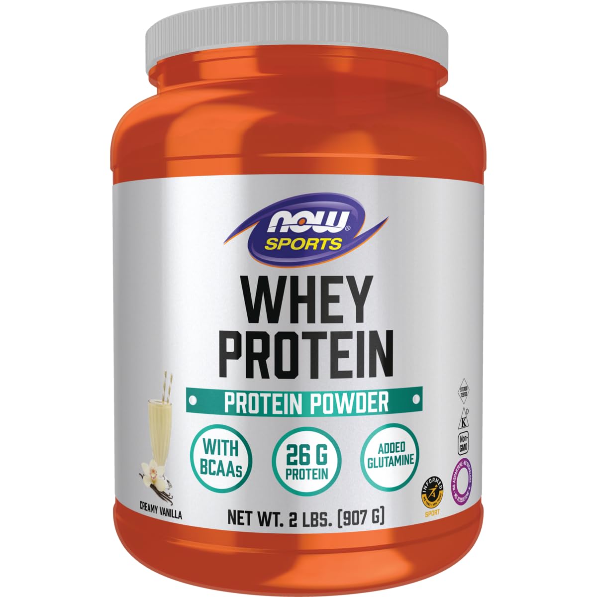 NOW Foods Sports Whey Protein Natural Vanilla - 2 lbs