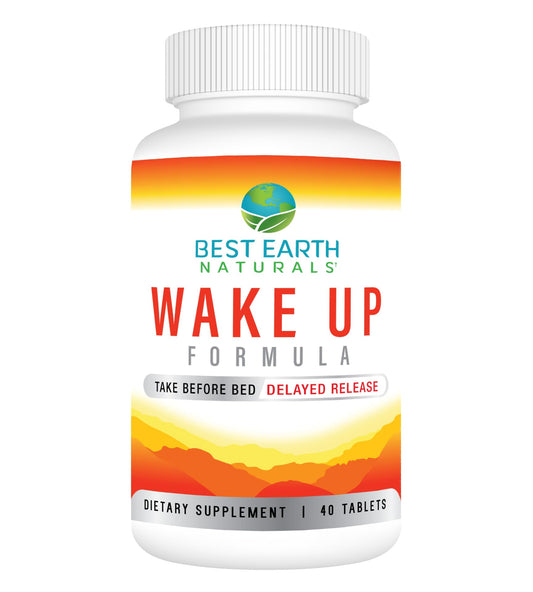Best Earth Naturals Wake Up Formula, Supplement Delayed Time Release Energy 40 Count