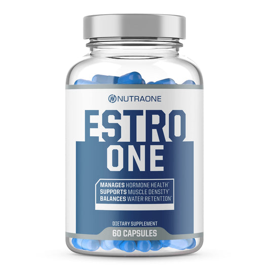 NutraOne EstroOne Hormone Support for Men Natural Strength, Mood, and Drive Support* (60 Capsules)