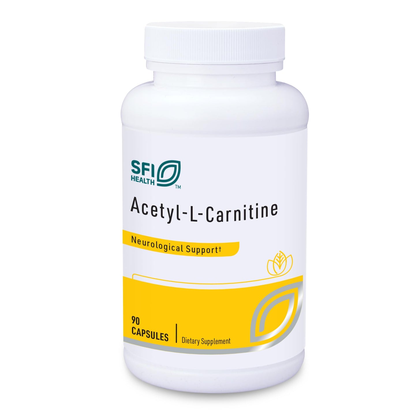 Klaire Labs Acetyl-L-Carnitine 500 mg - Hypoallergenic Acetyl L-Carnitine Supplement - Promotes Cognitive Health, Energy Production & Brain Support (90 Capsules)
