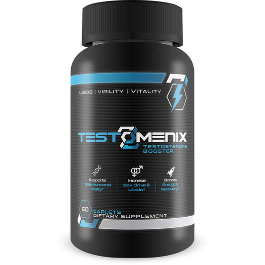 TestoMenix, All Natural Testosterone Booster Increase Energy and Muscle Mass 60 Caplets